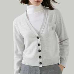 Boutique Cashmere Woolen Knitwear Cardigan