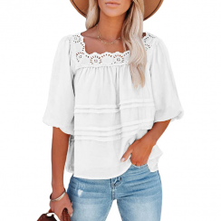 3 Pks Sexy Square Neck Blouses T Shirts